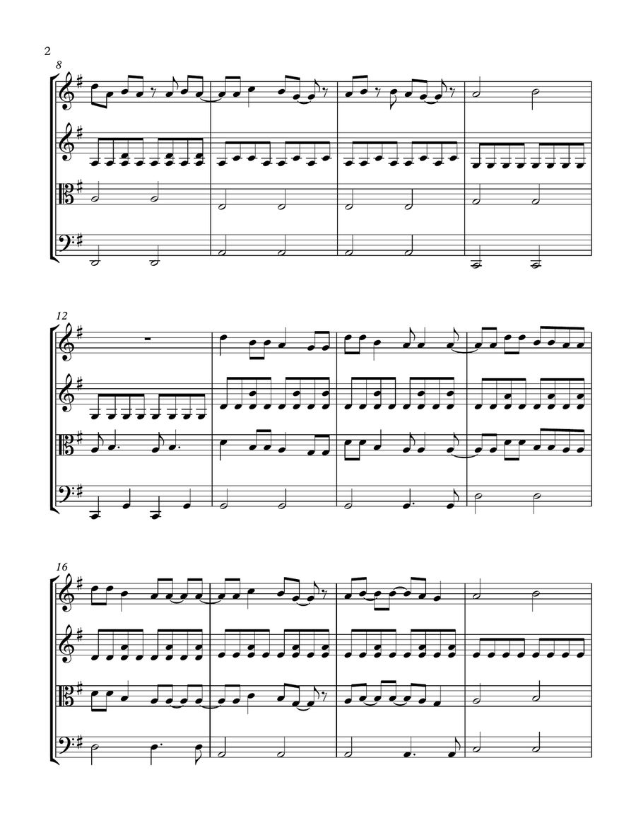 You Belong With Me String Quartet scores gallery preview page 3
