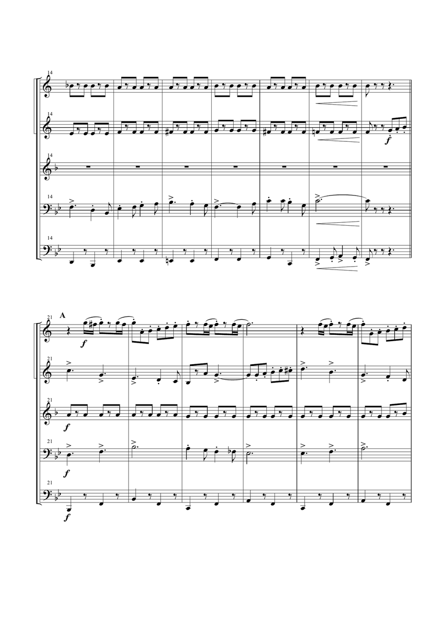 Seventy Six Trombones Brass Ensemble scores gallery preview page 2