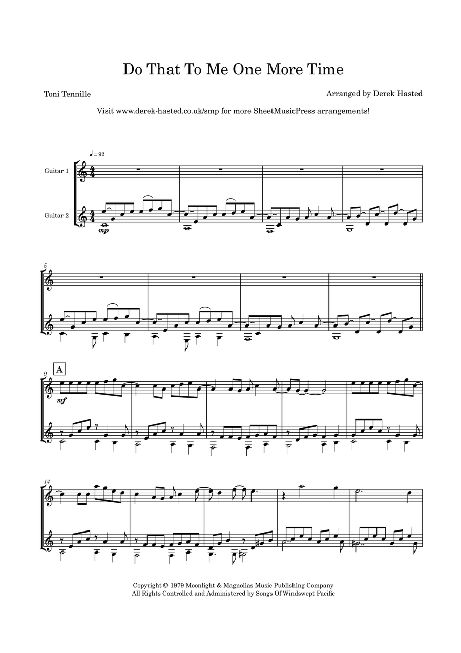 Do That To Me One More Time Acoustic Guitar scores gallery preview page 4