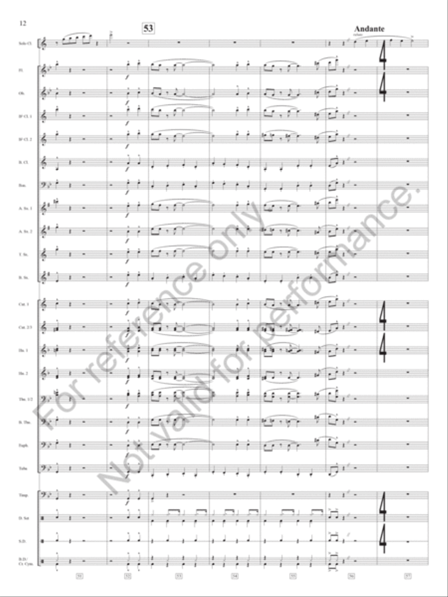 Dark Eyes Dark Eyes Concert Band scores gallery preview page 13