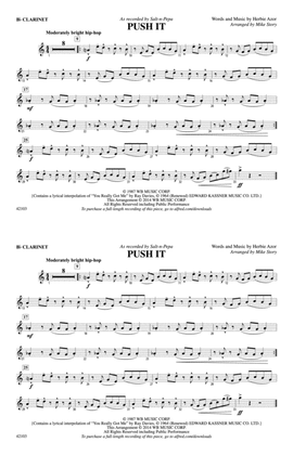 Push It: 1st B-flat Clarinet