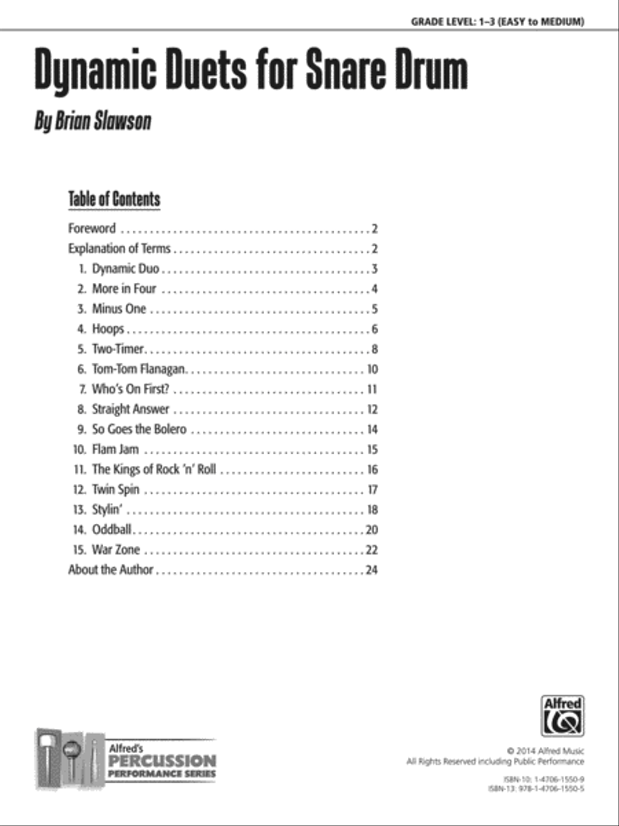 Dynamic Duets for Snare Drum Small Ensemble scores gallery preview page 2