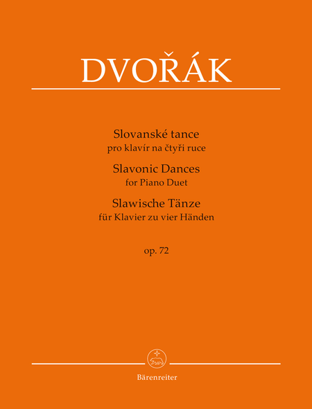 Antonin Dvorak : Slavonic Dances For Piano (Four Hands), Op. 72