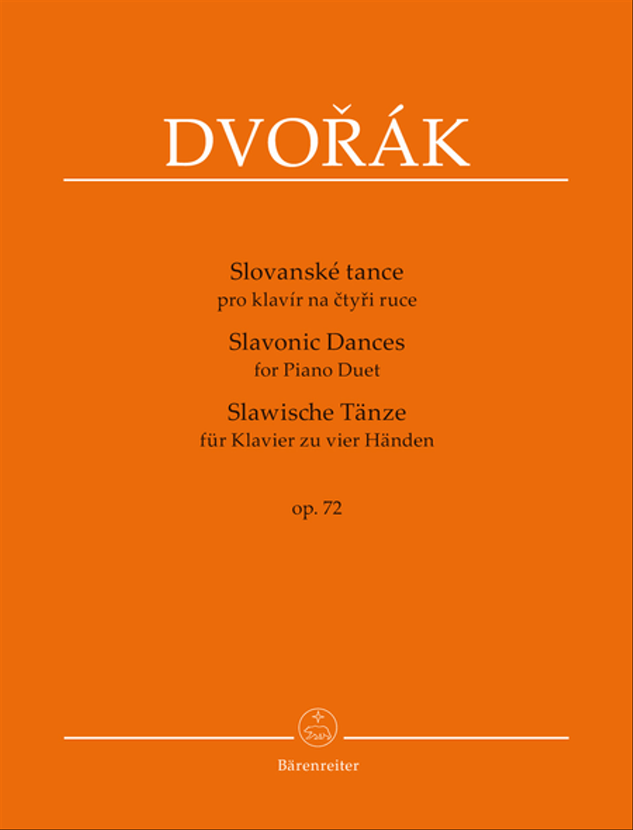 Slavonic Dances for Piano Duet op. 72 Piano Duet scores gallery preview page 1