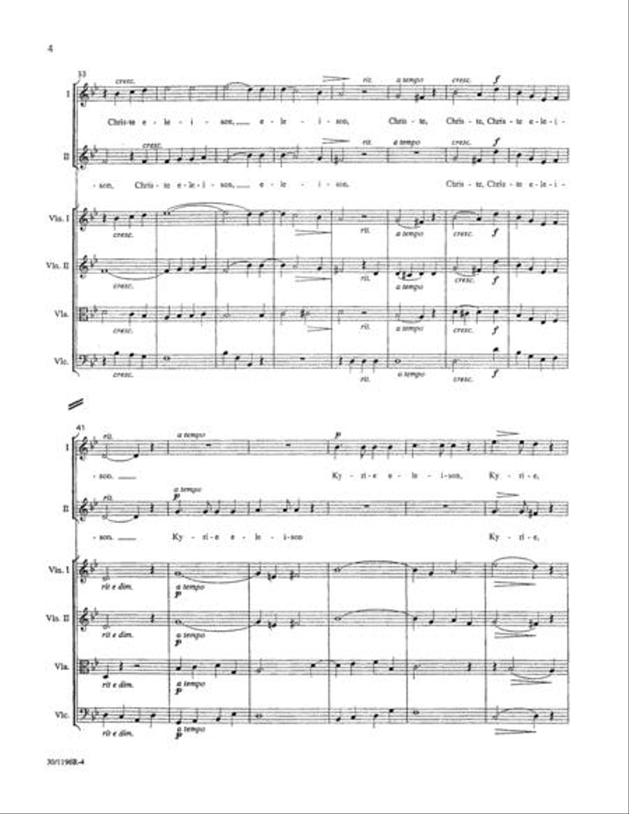 Messe Brève - Conductor's Score