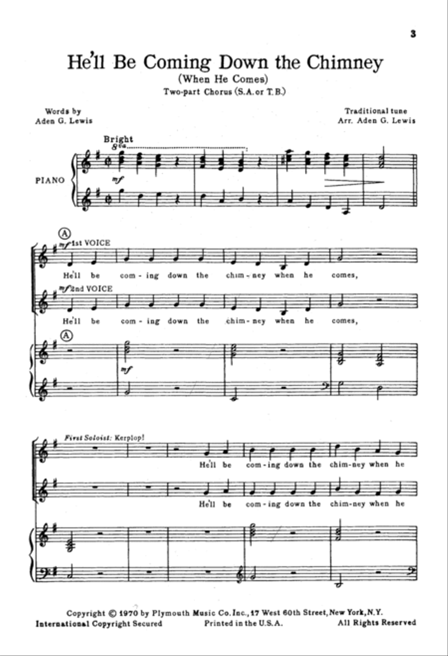He'll Be Coming Down The Chimney TB scores gallery preview page 2