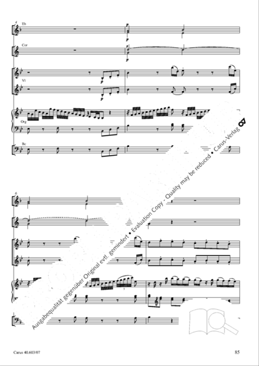 Grosse Orgelsolomesse in Es 4-Part scores gallery preview page 98