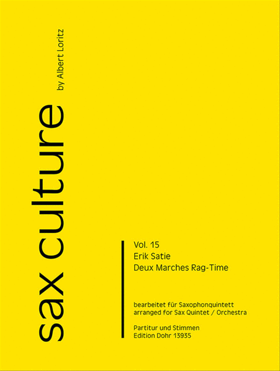 Deux Marches Rag-Time (für Saxophonquintett/Saxophonorchester) Saxophone Quintet scores gallery preview page 1