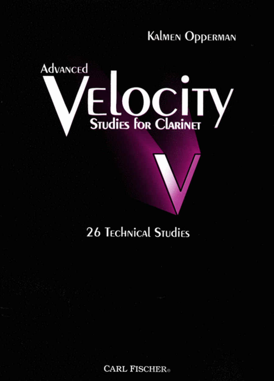 Advanced Velocity Studies For Clarinet B-Flat Clarinet scores gallery preview page 1