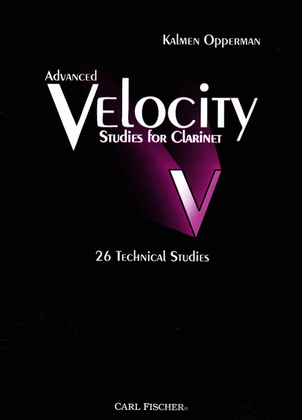 Book cover for Advanced Velocity Studies For Clarinet