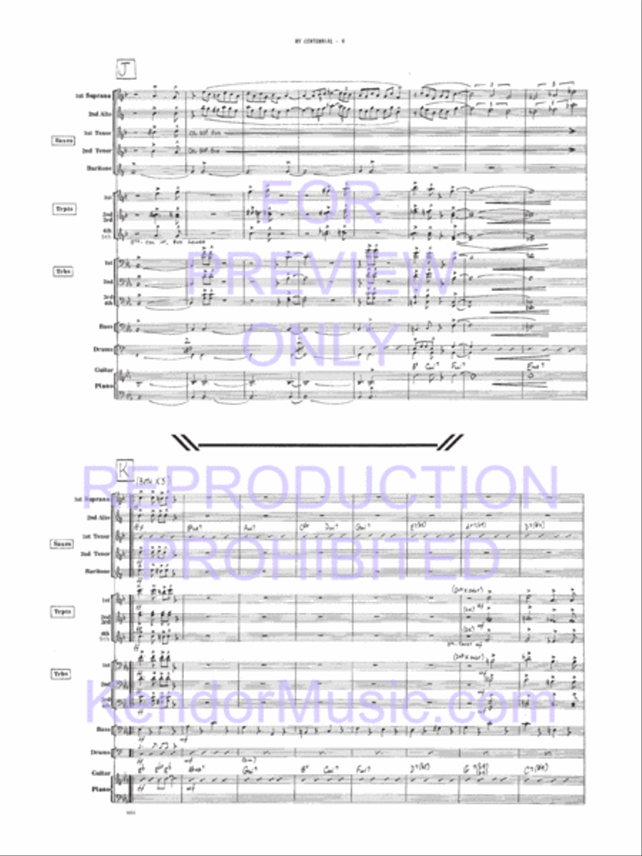 My Centennial My Centennial Jazz Ensemble scores gallery preview page 10
