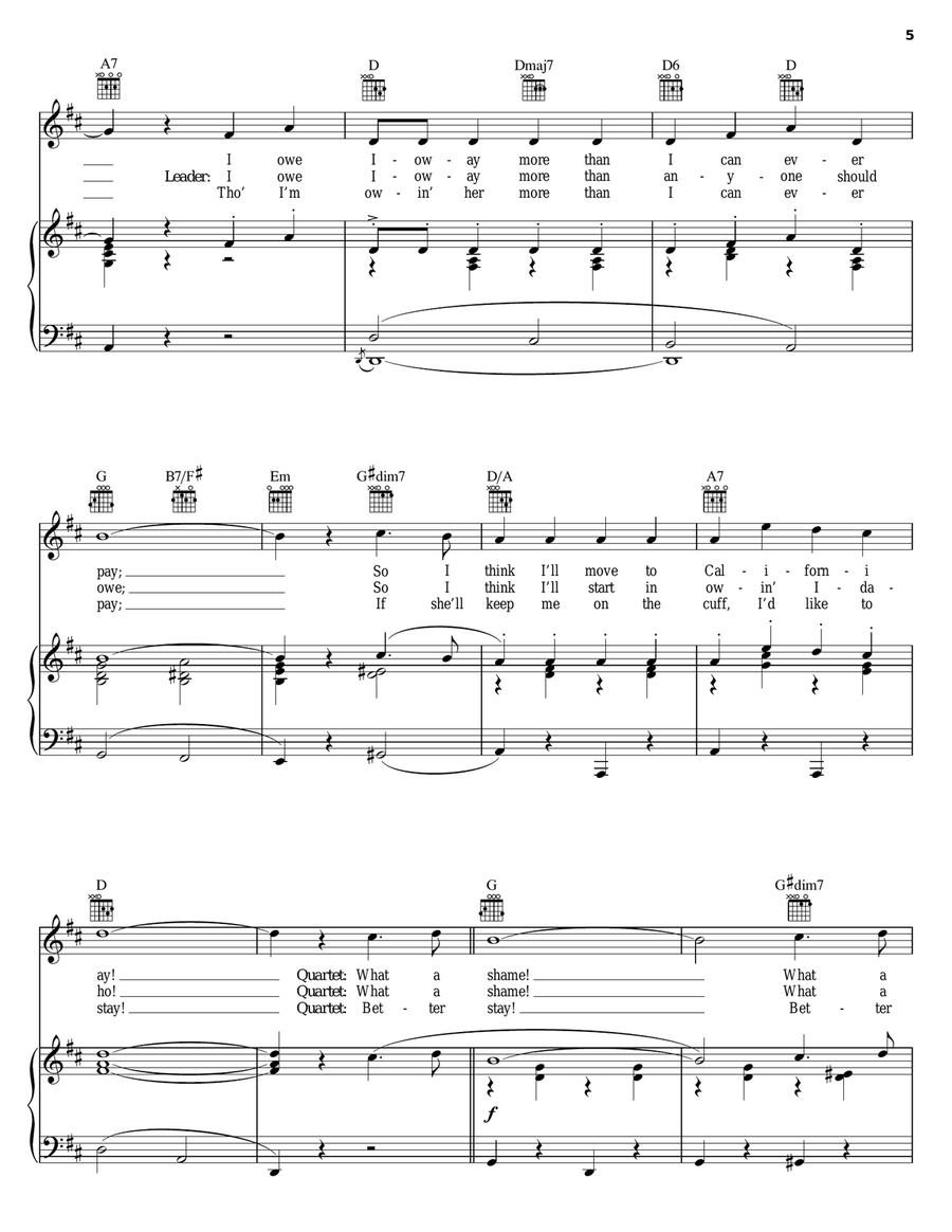 All I Owe Ioway All I Owe Ioway Piano, Vocal, Guitar scores gallery preview page 5