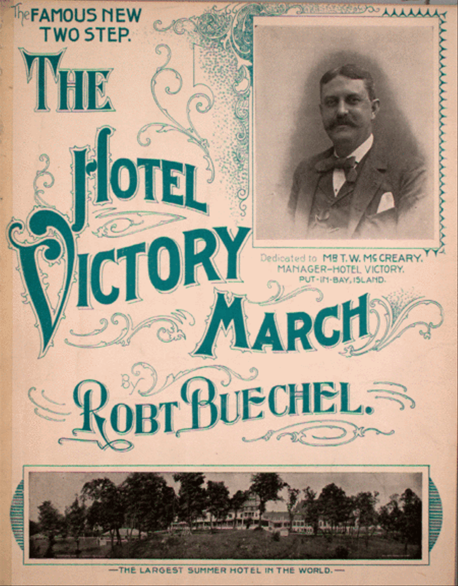 The Hotel Victory March. The Famous New Two Step Piano Solo scores gallery preview page 1