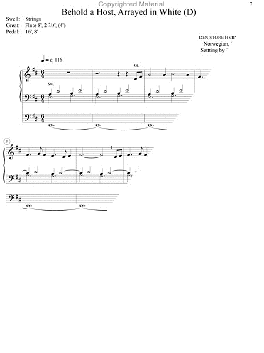 Twenty-Six Hymn Introductions Organ scores gallery preview page 5