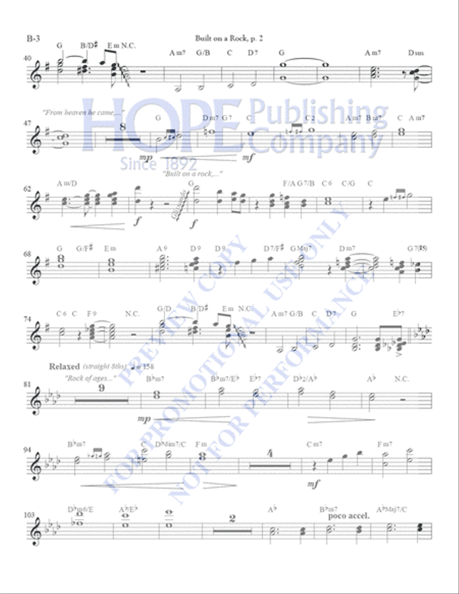 Built on a Rock 4-Part scores gallery preview page 9