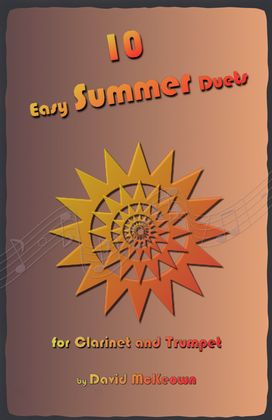 Book cover for 10 Easy Summer Duets for Clarinet and Trumpet