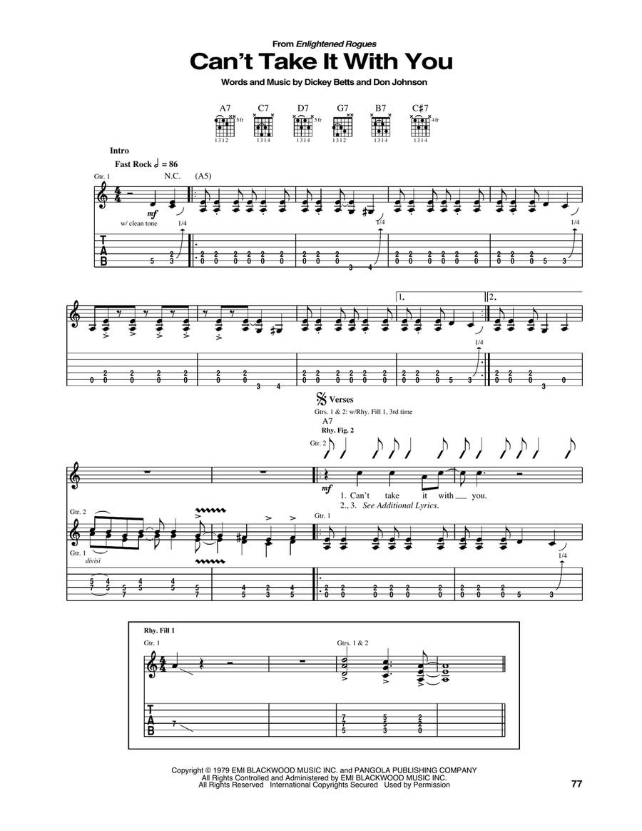 Can't Take It With You Can't Take It With You Acoustic Guitar scores gallery preview page 1