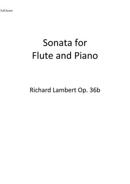 Sonata for Flute and Piano