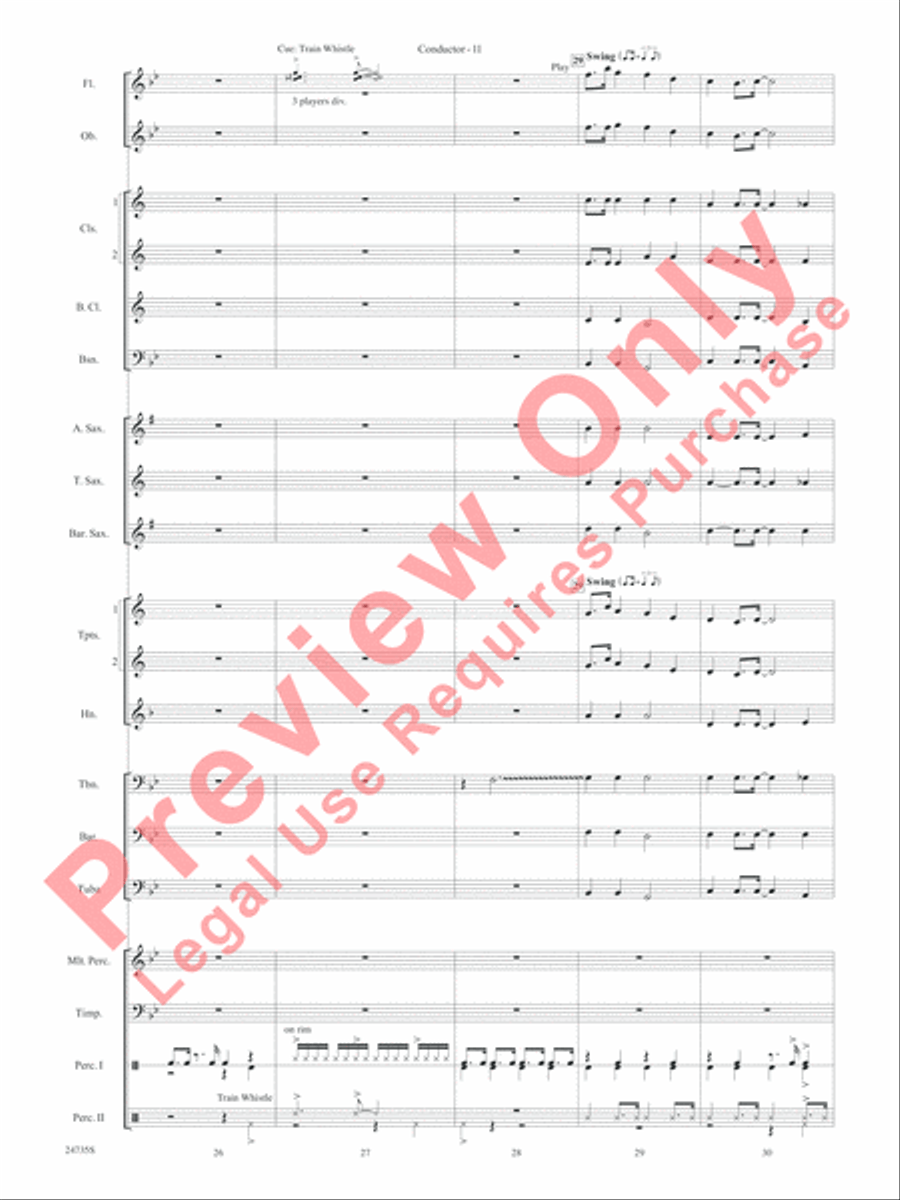 River Valley Legacy (I. River Echoes, II. Railroads, III. Machines, IV. Traditions) Concert Band scores gallery preview page 14
