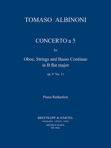 Concerto a 5 in B Op. 9/11