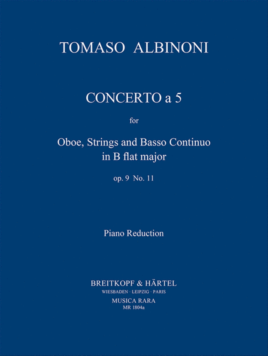 Concerto a 5 in B Op. 9/11 Piano scores gallery preview page 1