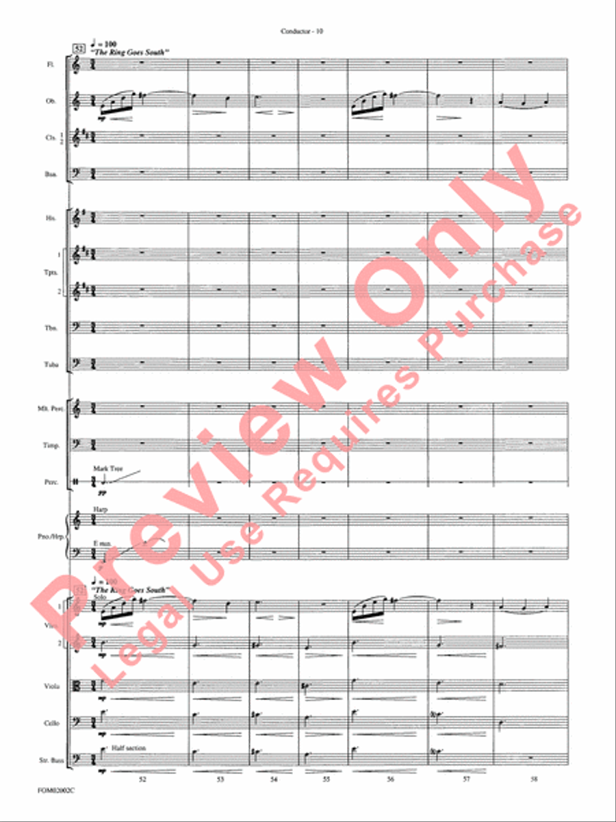 The Lord of the Rings - The Fellowship of the Ring Full Orchestra scores gallery preview page 13