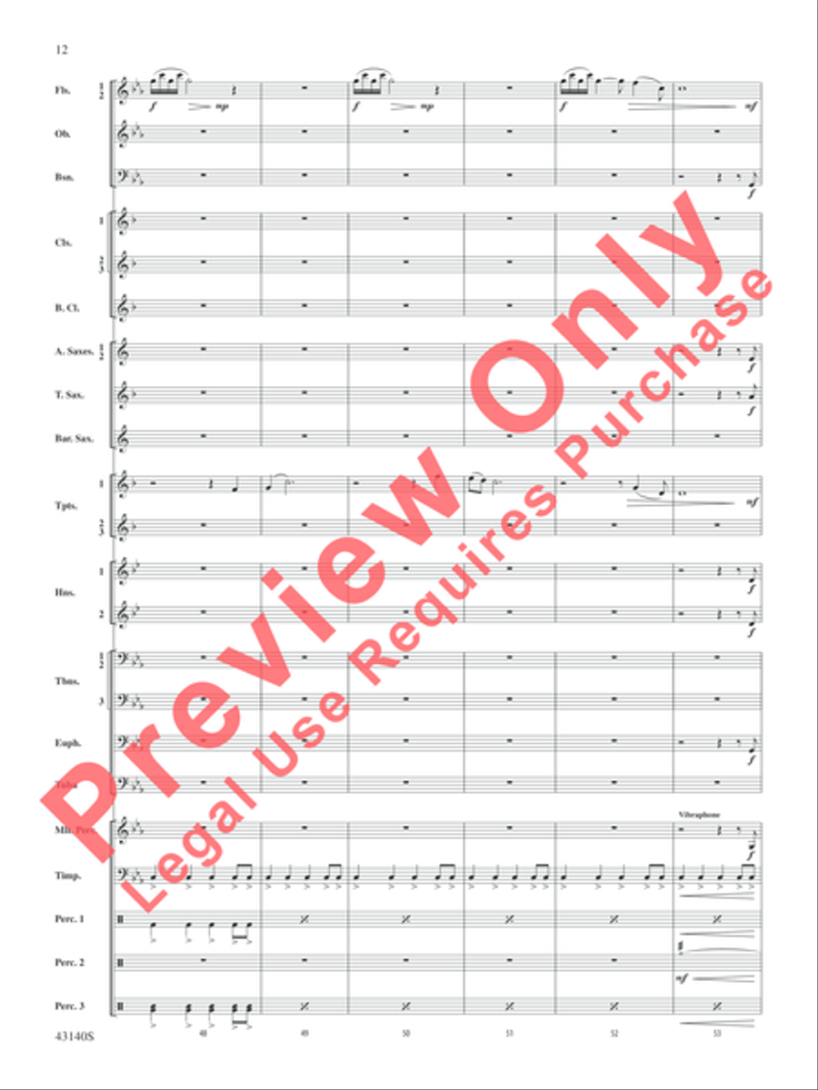 At the Movies---The Classics Concert Band scores gallery preview page 13