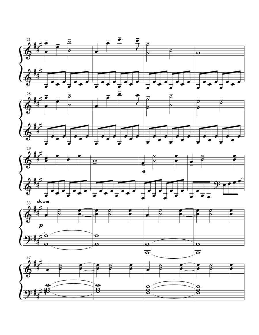 Flower Garden Easy Piano scores gallery preview page 2