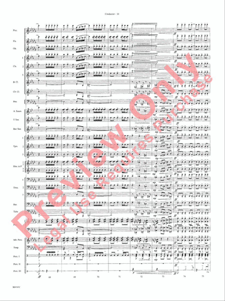 The Inferno The Inferno Concert Band scores gallery preview page 17