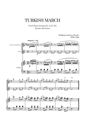W. A. Mozart - Turkish March (Alla Turca) (for Soprano Saxophone and Violin)