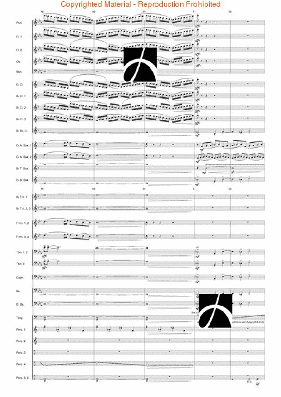 Hymn to the Infinite Sky Concert Band scores gallery preview page 12