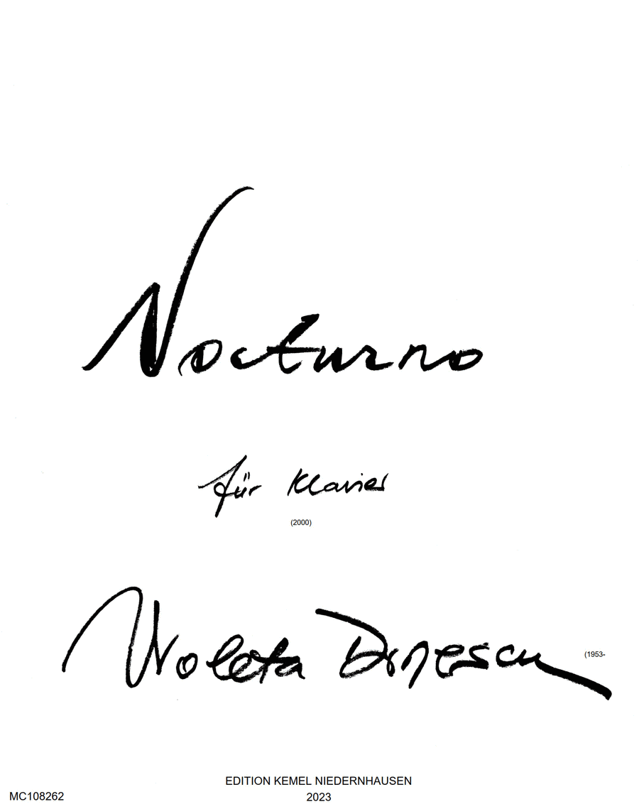 Nocturno Nocturno Piano Solo scores gallery preview page 1
