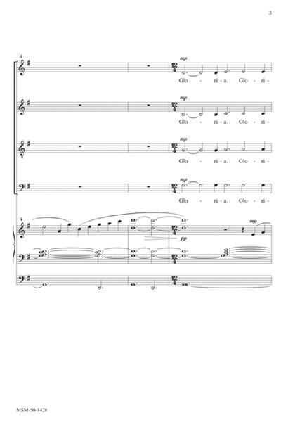 Gloria (Downloadable Choral Score)