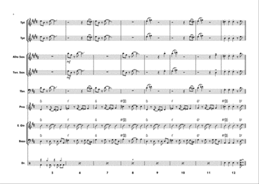 Everybody Say Yeah Small Ensemble scores gallery preview page 2