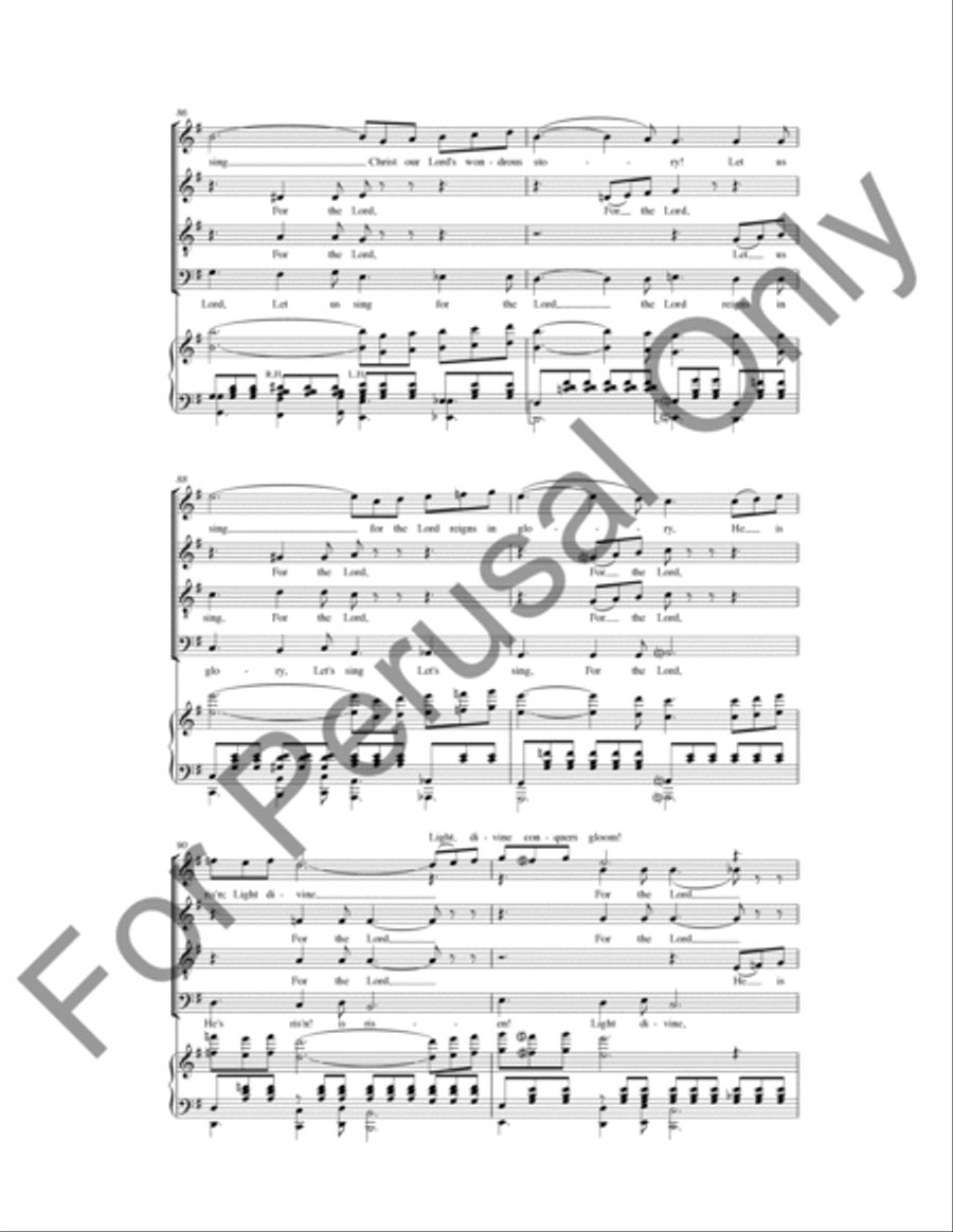 Jesus Is Risen (Choral Score) 4-Part scores gallery preview page 10