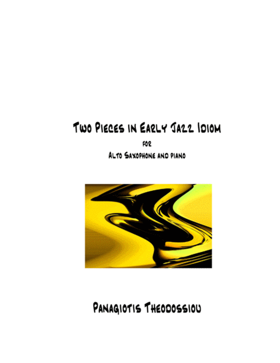 "Two Pieces in Early Jazz Idiom" for alto saxophone and piano image number null