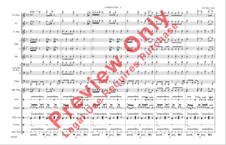 Don't Start Now Marching Band scores gallery preview page 7