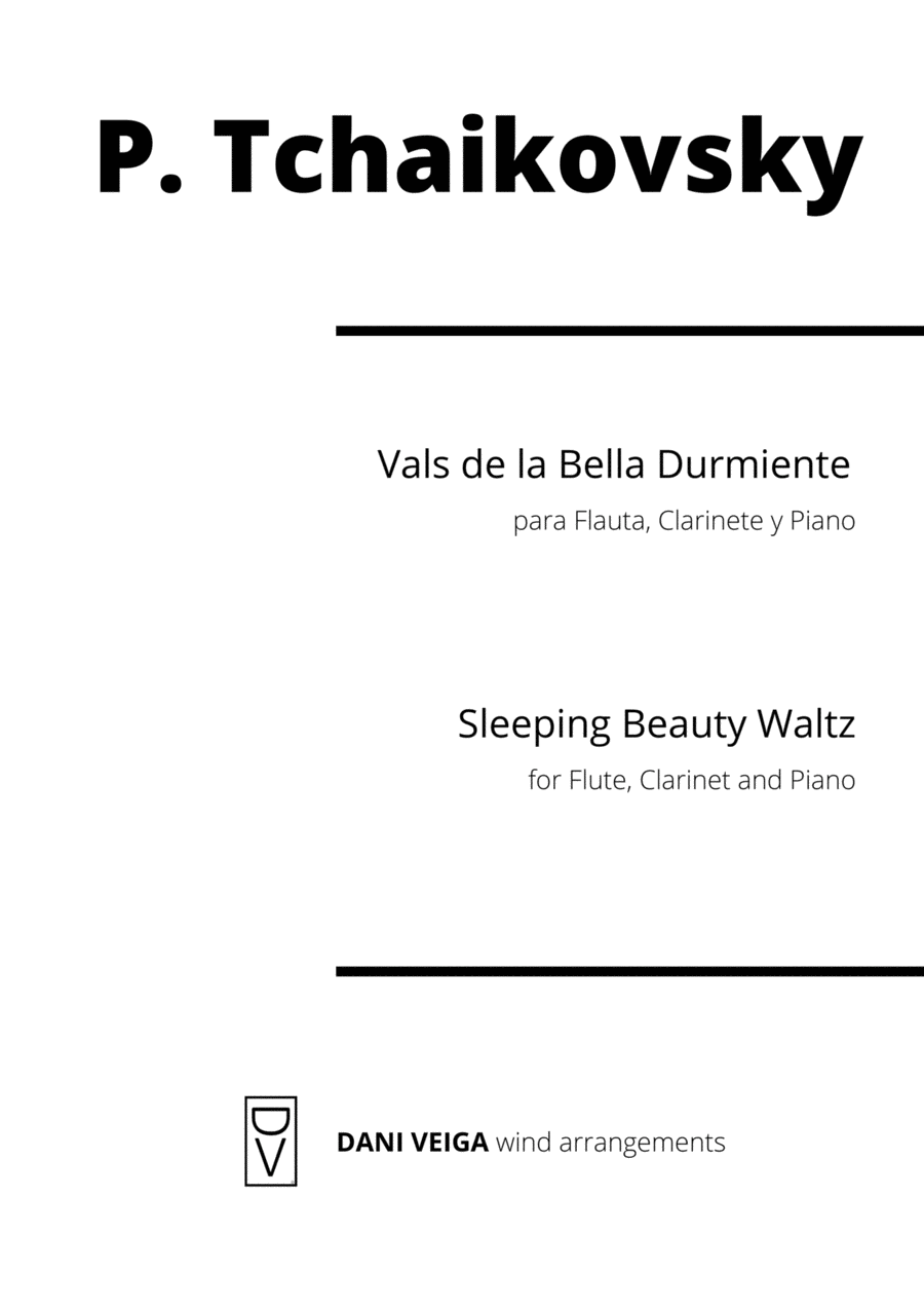 Sleeping Beauty Waltz (Flute, Clarinet and Piano) Chamber Music scores gallery preview page 1