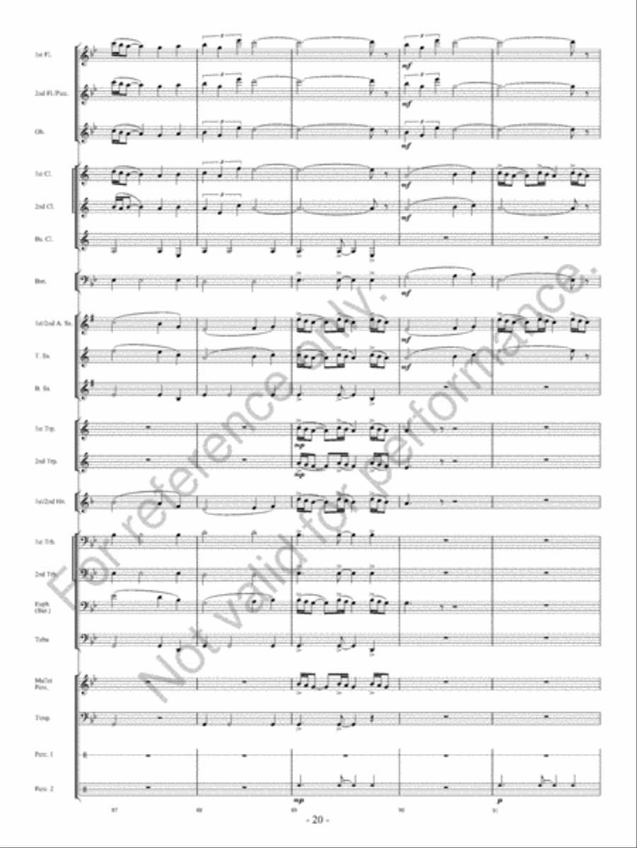 Of Heroes And Demons Concert Band scores gallery preview page 21