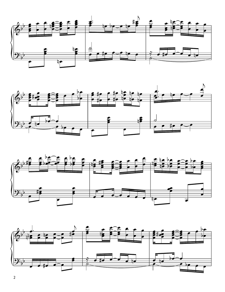 It Came Upon A Midnight Clear [Ragtime version] Piano Solo scores gallery preview page 2