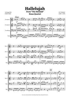 Hallelujah Chorus from Messiah - Brass Quartet