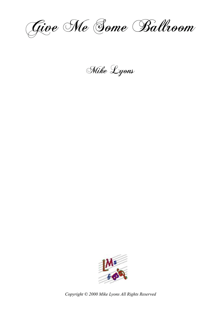 Cornet Solo - Give Me Some Ballroom Brass Band scores gallery preview page 1