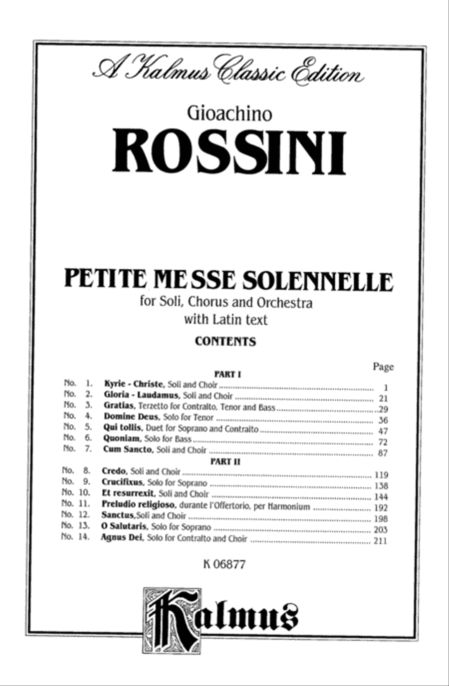 Petite Messe Solennelle 4-Part scores gallery preview page 4