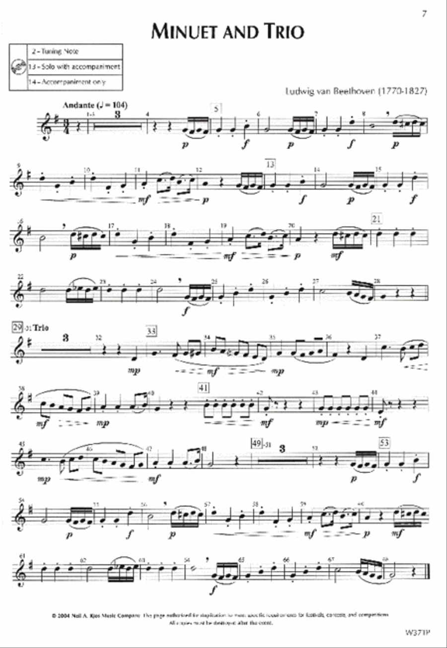 Standard of Excellence: Festival Solos Book 2 - Trumpet Concert Band Methods scores gallery preview page 2