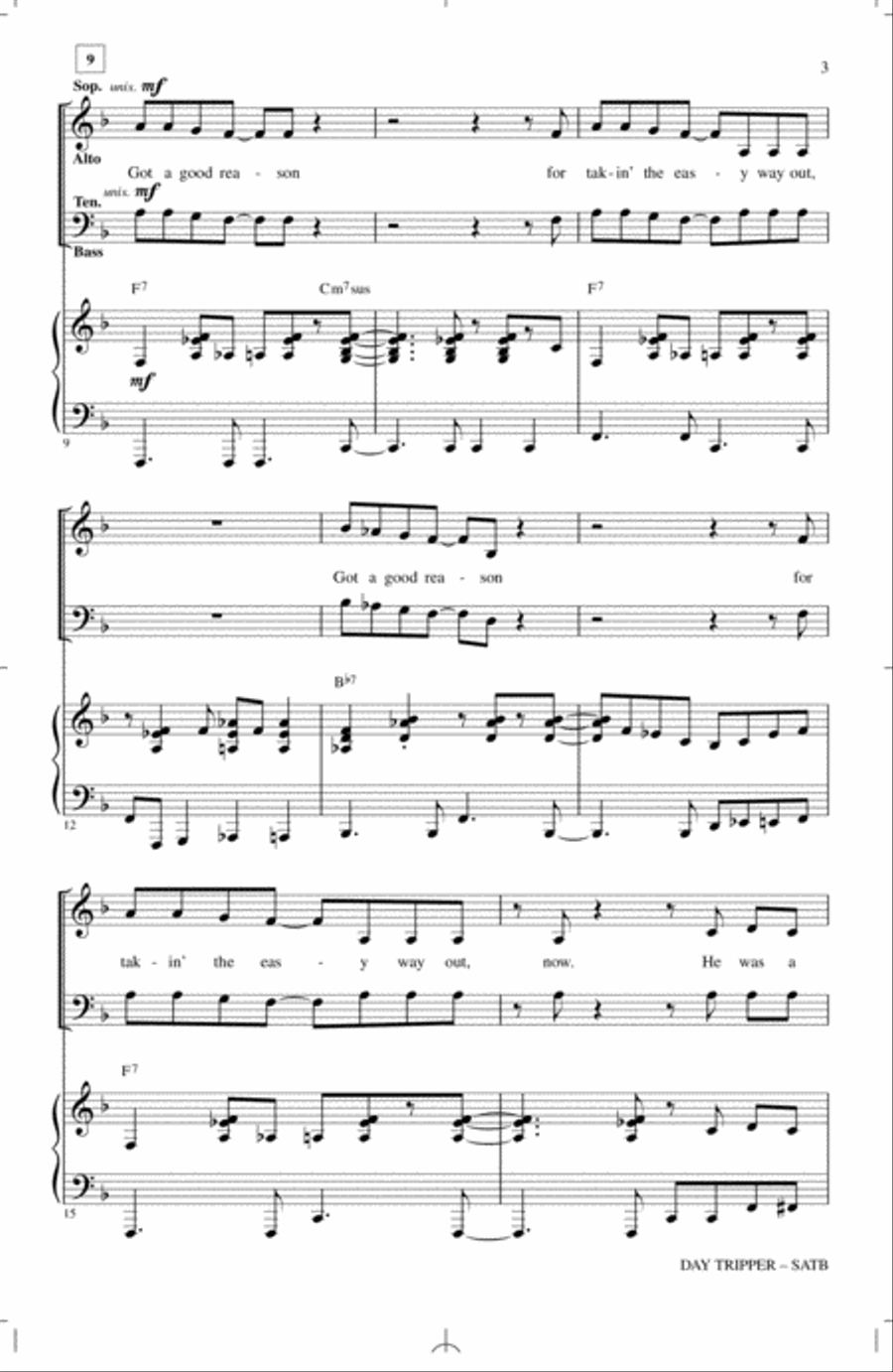 Day Tripper Day Tripper 4-Part scores gallery preview page 2