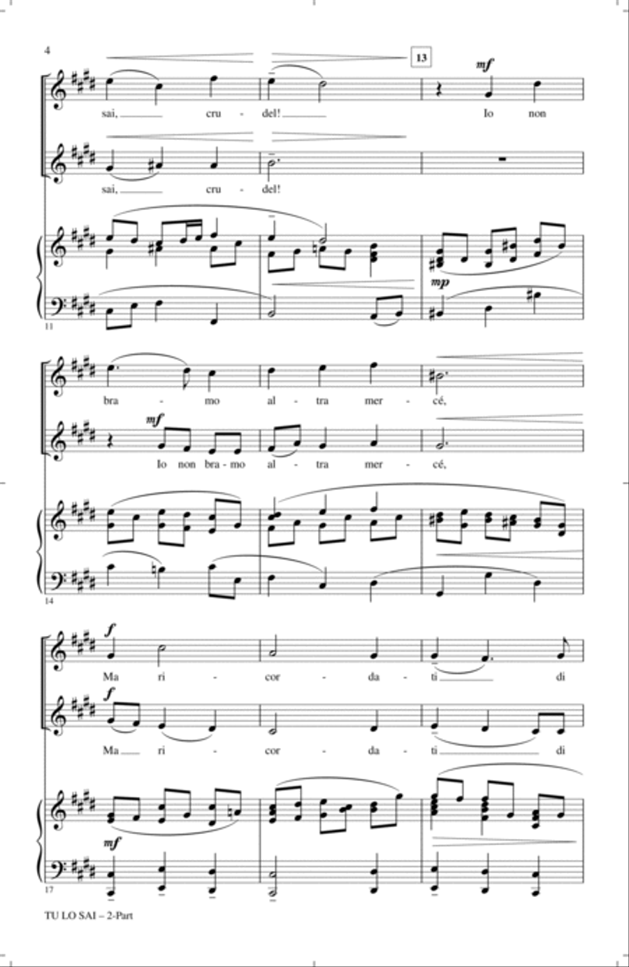 Tu Lo Sai 2-Part scores gallery preview page 2