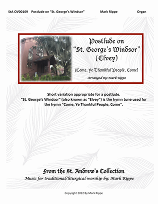 Postlude on "St. George's Windsor" (Come Ye Thankful People Come) StA OV00169