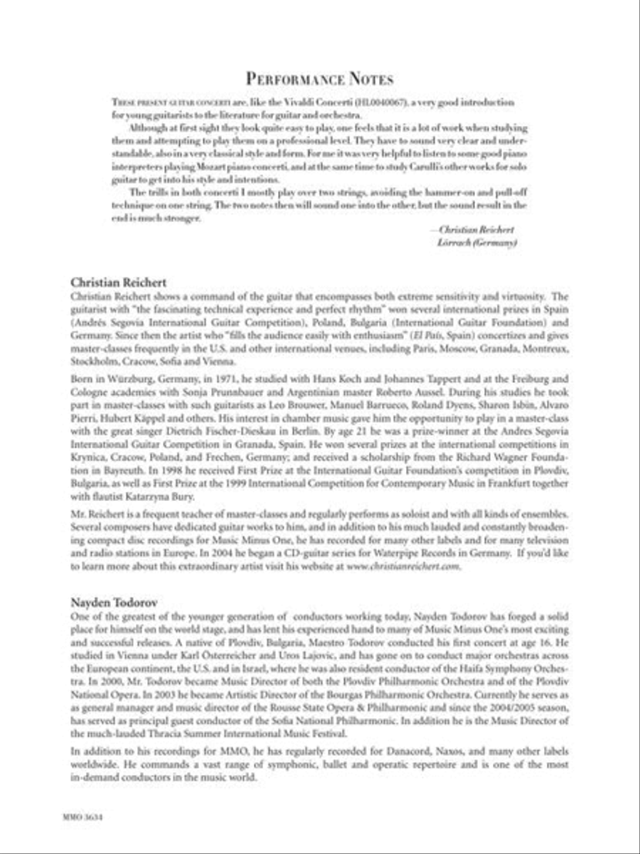 Carulli – Two Guitar Concerti (E Minor Op. 140 and A Major Op. 8a) Acoustic Guitar scores gallery preview page 3