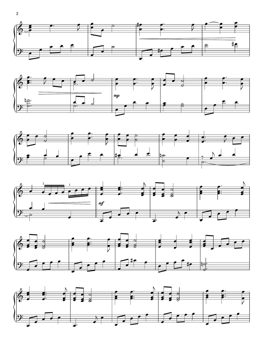 His Name Is Wonderful Piano Solo scores gallery preview page 2