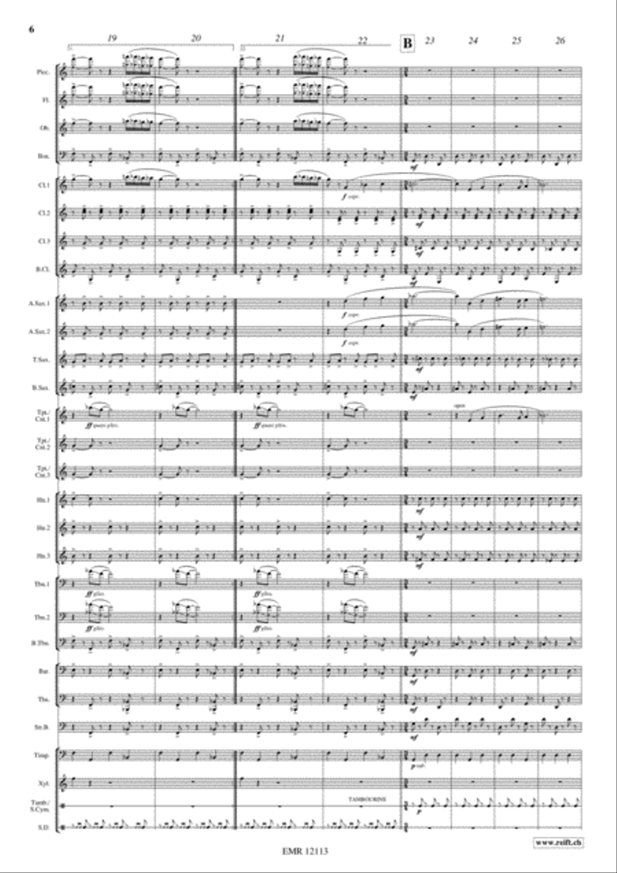 Sabre Dance Concert Band scores gallery preview page 7